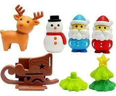 IWAKO trintukų- dėlionių rinkinys "Christmas" ER-BRI047
