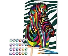 Splat Planet tapyba pagal skaičius, ZEBRAS 30x40 cm