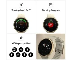 Išmanusis laikrodis Polar Ignite 2, S/L dydis, Aukso spalvos korpusas su smėlio spalvos dirželiu