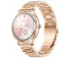 Išmanusis laikrodis COLMI L28 Smart Watch (Gold + auksinis steel strap)