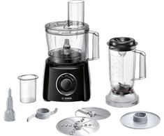 Virtuvinis kombainas Bosch | Food processor | MCM3201B | 800 W | Greičių skaičius 2 | Bowl capacity 2,3 L | Ice crushing | Maišytuvas | Juodas