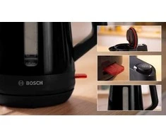 Virdulys Bosch TWK1M123 MyMoment 1,7 l, Juodas
