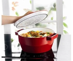 Pyrex Ketaus puodas 29cm 3,8l SLOWCOOK ovalus raudonas