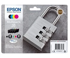 Epson Padlock C13T35864010 rašalo kasetė Originalus Juoda, Žydras, Rausvai raudona, Geltona 1 vnt