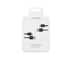 Samsung Įkrovimo kabelis (C tipo USB) (Juodas) 2 vnt.
