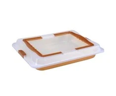 Kepimo forma RL-OBT dengta keramika su plastikiniu dangčiu
