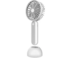 Ventiliatorius Platinet rechargeable fan 1200mAh, baltas/pilkas (45246)