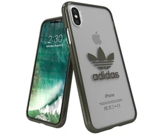 Adidas Clear Case Silikoninis dėklas Apple iPhone X / XS Transparent - Juodas (EU Blister)