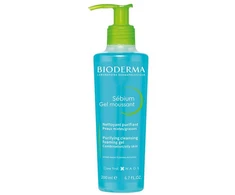 Bioderma Sébium Gel Moussant Veido prausiklis riebiai ir mišriai odai, 200 ml