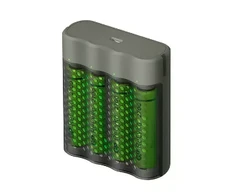 GP Baterija Charger M451 with 4x AAA Rechargable batteries, 2700 mAh, 1.2V, Juodas EU