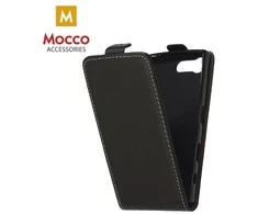 Mocco Kabura vertikaliai atverčiamas dėklas skirtas Samsung Galaxy J5, juodas