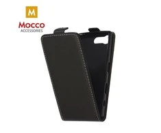 Mocco Kabura vertikaliai atverčiamas dėklas skirtas Samsung Galaxy J5, juodas