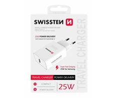 Swissten Premium 25W kelioninis įkroviklis USB-C PD 3.0