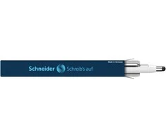 Tušinukas Schneider EPSILON TOUCH, mėlynas rašalas, baltas,sidabrinis korpusas