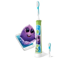 Elektrinis vaikiškas dantų šepetėlis Philips Sonicare For Kids, HX6352/11, žalias