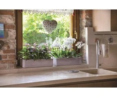 Nicoli 45x20x12cm lovelis Minos Cassetta 45 pelenų spalvos
