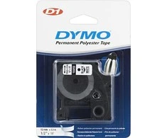 D1 ženklinimo juosta ,12mm, juodas tekstas ant baltos juostos, 5,5 m DYMO / 16959