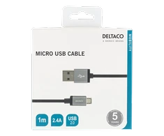 Deltaco Micro USB laidas Micro-110F