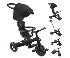 Triratukas GLOBBER Explorer Trike 4in1, Juodas