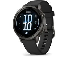 Išmanusis laikrodis Garmin Venu® 4 - 41 mm Skalūno spalvos su juodu silikoniniu dirželiu | 010-03013-02