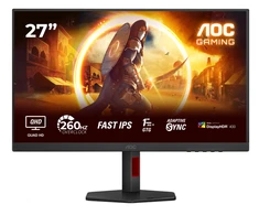 Monitorius AOC Q27G4ZR | 27 " | Fast IPS | QHD | 16:9 | 240 Hz | 1 ms | 2560 x 1440 pikselių | 400 cd/m² | HDMI jungtys quantity 2 | Juodas