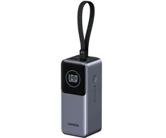 Nešiojamasis įkroviklis UGREEN Powerbank 20000mAh PB723, USB 2x USB-C, 130W, pilkos spalvos