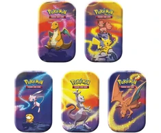 Pokémon Kanto Powers Mini Tin metalinė kortų dėžutė su 2 booster pakeliais