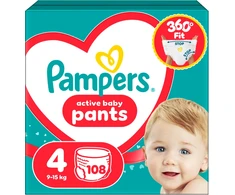 Sauskelnės - kelnaitės Pampers Pants 4 Dydis, 9-15kg, 108 vnt.