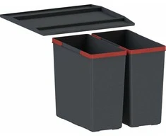 Šiukšliadėžė FRANKE, Easy Sort, 45-2, 2x14.5L