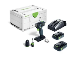 Suktuvas-gręžtuvas Festool TXS 18 C 3,0-Plus 18 V; 2x3,0 Ah akum.