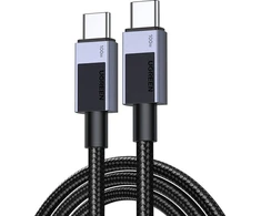 Ugreen ML USB įkrovimo laidas USB-C į USB-C PD L512 (pilkas), 0.5 m