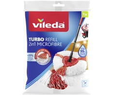 Vileda Easy Wring &amp; Clean Turbo pakaitinės šluostės | Originali šluostė tinkanti  Viledos Turbo 2in1 rinkiniams | tinka bet kokio tipo grindų paviršiams |+20% geresnės valymo savybės