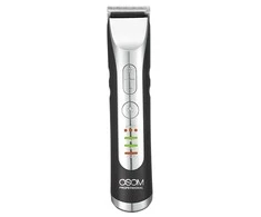 OSOM Professional Hair Trimmer Profesionali plaukų kantavimo mašinėlė - trimeris, LiFePo4 baterija, 100-240 V, 50/60 Hz, pilkos spalvos