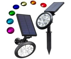 Solar lantern rgbw led garden christmas lamp