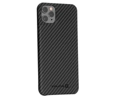 Evelatus Apple iPhone 11 Pro Max aukščiausios kokybės anglies pluošto dėklas ECCI11, juodas