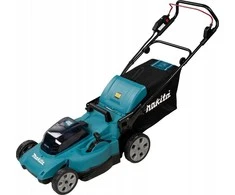 Akumuliatorinė vejapjovė Makita DLM480CT2 2x 18 V, 48 cm, DC18SH įkroviklis 2x 5,0 Ah Li-ion akumuliatioriams, 4/1 (Pjovimas/Surinkimas/Mulčiavimas/Galinis išmetimas), Plastikinis korpusas
