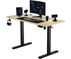 SENSE7 Nojo 120x60 Juodas Pine elektrinis rašomasis stalas