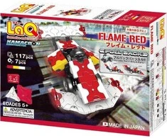Konstruktorius LaQ „Hamacron Constructor Flame Red” / 117 detalių