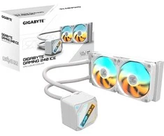 GIGABYTE vandens aušintuvas GAMING 240 ICE, 2x120mm, ARGB, LGA1851, AM5, baltas