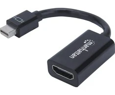 Intracom Manhattan 151634 kabelių sąsaja / invertavimo adapteris DisplayPort HDMI Juoda
