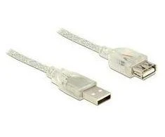 LANBERG CA-USBE-12CC-0050-TR ilgintuvas USB 2.0 AM-AF su feritu 5 m