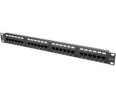 LANBERG PPU5-1024-B Patch Panel 24 port 1U cat. 5e juodas