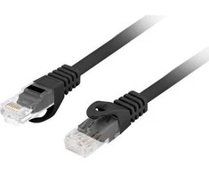 LANBERG Patchcord cat.6 UTP LSZH CU 10m juodas Fluke passed