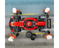 LEGO® City F1® remonto punktas, mechanikai ir Ferrari automobilis (60443)