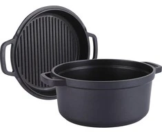 Ketaus puodas ir grilio keptuvė viename, 4,5 l Maestro MR-4124