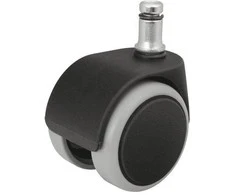 Ratukai žaidimų kėdėms, gumuota juoda, koto skersmuo: 11 mm, 5 vnt pakuotė