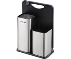 Stovas peiliams ir priedams su pjaustymo lentute Kamille KM-7610