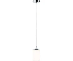 Paulmann Gaublys pakabinamas šviestuvas Pakabinamas šviestuvas IP44 maks. 20W E27 satinas/chromas 230V stiklas/metalas