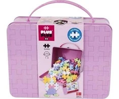 Plus-Plus - DIDELIS lagaminas metalinis - pastelinės spalvos - (3275)
