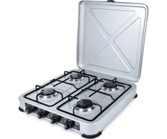 PROMIS KG400 Four-burner gas stove sidabrinis
